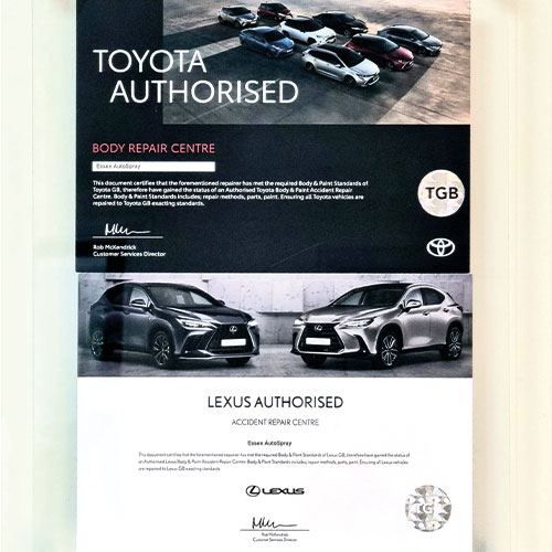 Toyota Bodyshop Stansted Airport